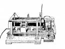 A drawing of the Ruhmkorff coil transmitter used by Bortolo.