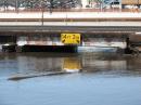 The Red River, the natural boundary separating North Dakota and Minnesota, rose to almost 41 feet at the height of the flooding. [Seth Swenson, KC0ODE, Photo]