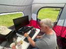 VE3II operating 40CW with K2CYS at W2GSA Field Day.  618 QSOs on CW, 84 on SSB. A great effort!